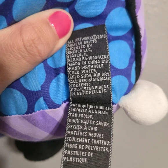 Britto Popplush Jackson Panda Bear By Artist Romero Britto - Picture 9 of 15